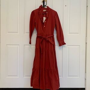 Mille l/s Victoria dress in beautiful cinnamon color. Size XXS. Brand new w tag